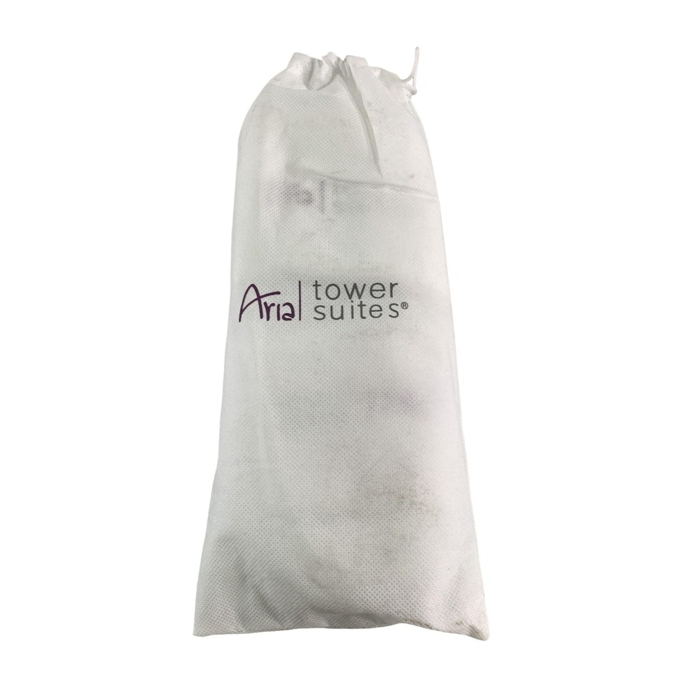 Aria Tower Suites Slippers One Size White Hotel Spa Open Toe Apparel Clothing